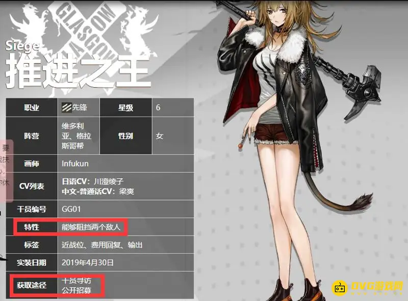 《明日方舟》尖兵干员一览