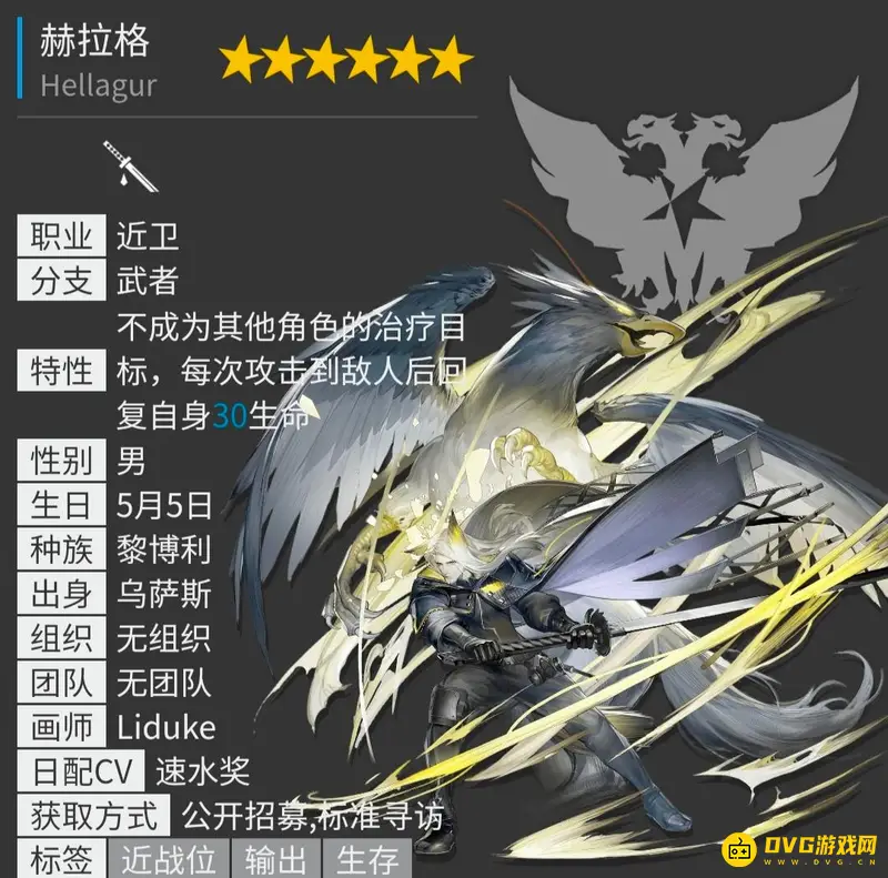 《明日方舟》六星男性角色一览
