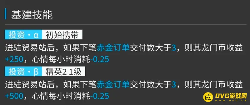《明日方舟》龙舌兰基建技能详解