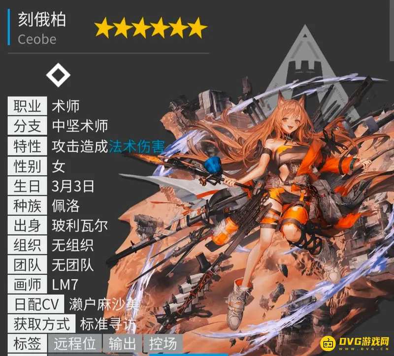 《明日方舟》6星干员一览