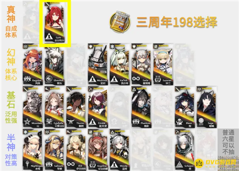 《明日方舟》三周年六星自选推荐