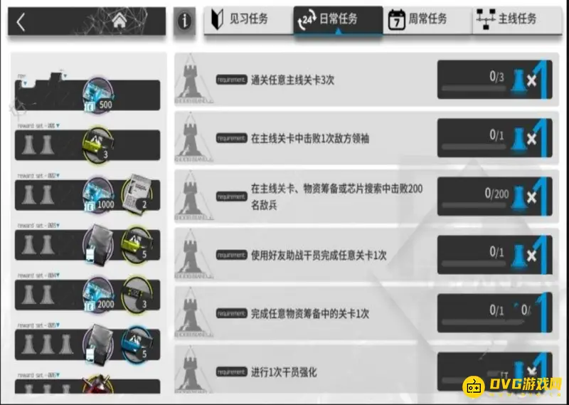 《明日方舟》新手任务奖励详解