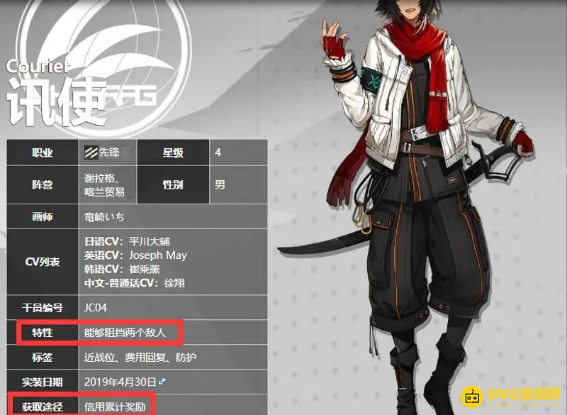《明日方舟》尖兵干员一览
