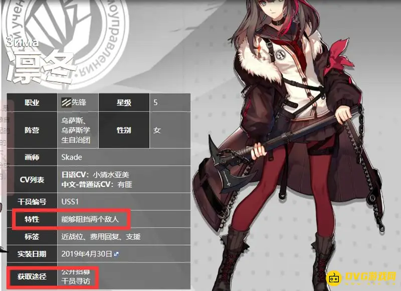 《明日方舟》尖兵干员一览