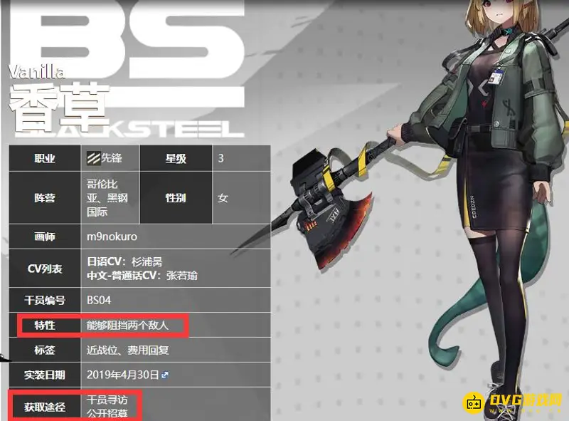 《明日方舟》尖兵干员一览