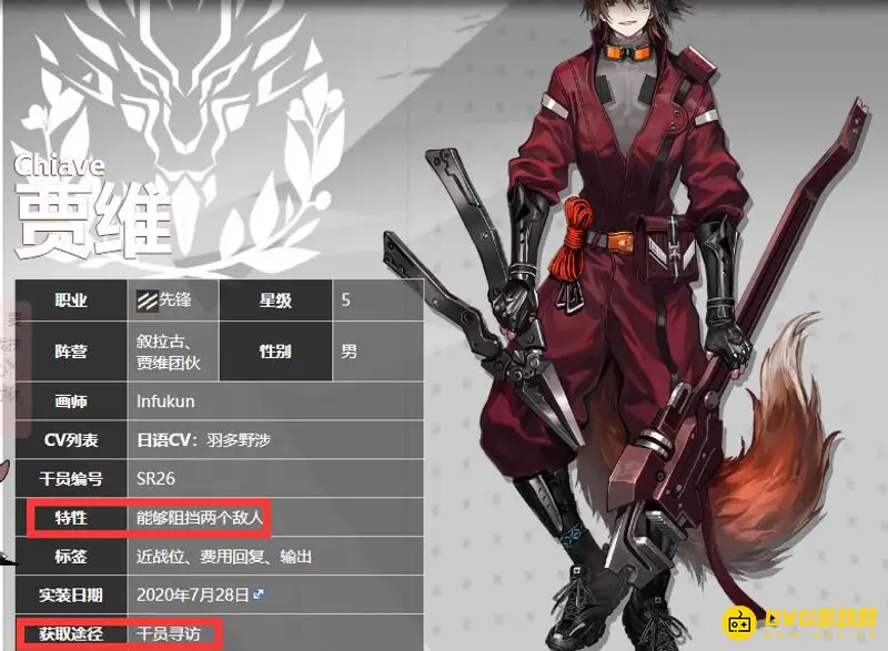 《明日方舟》尖兵干员一览