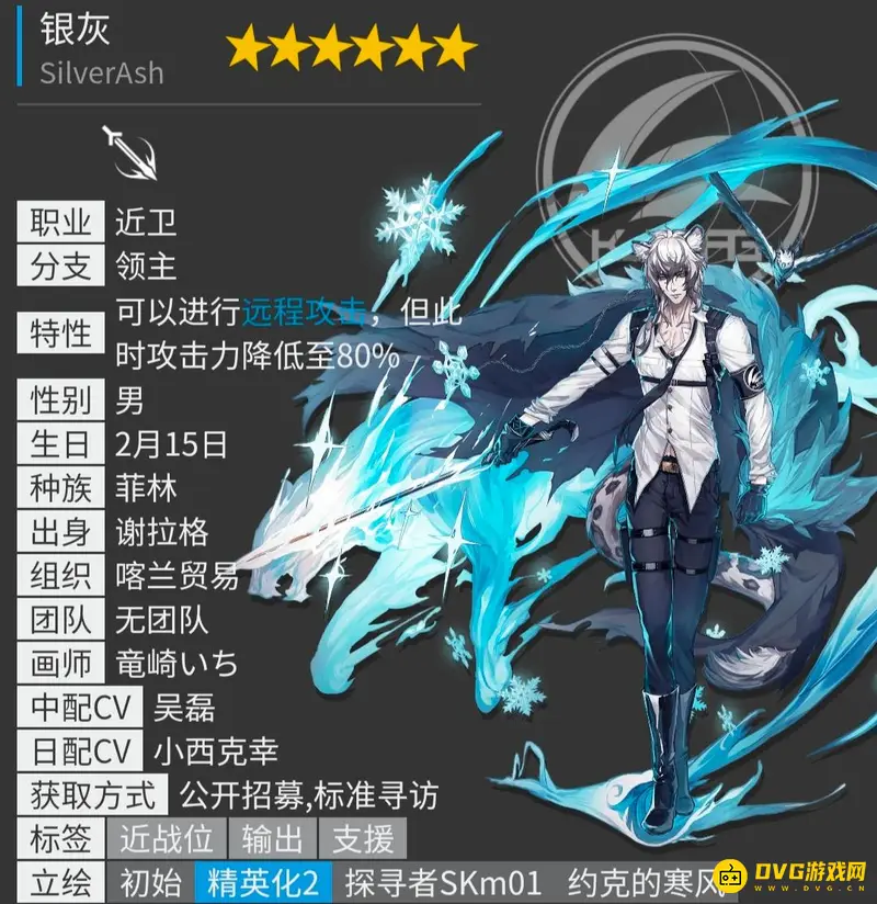 《明日方舟》六星男性角色一览
