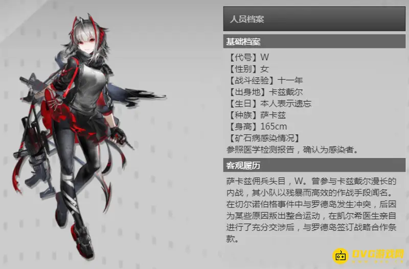 《明日方舟》W是什么动物