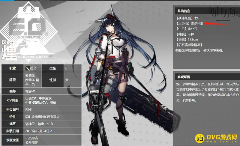 《明日方舟》煌出生地解析