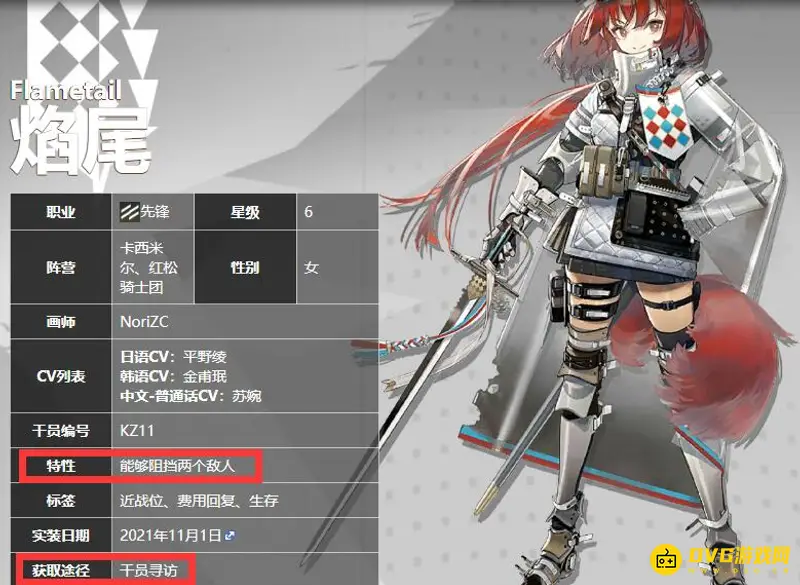 《明日方舟》尖兵干员一览
