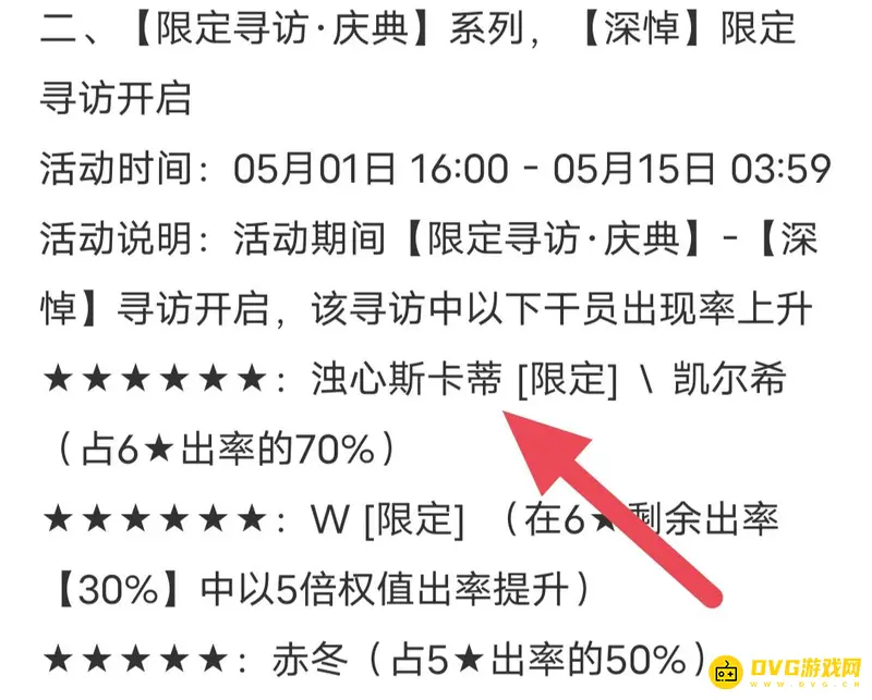 《明日方舟》红蒂复刻时间