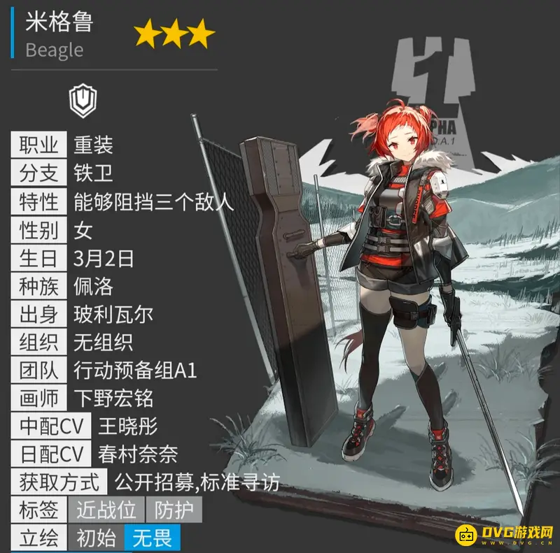 《明日方舟》铁卫一览