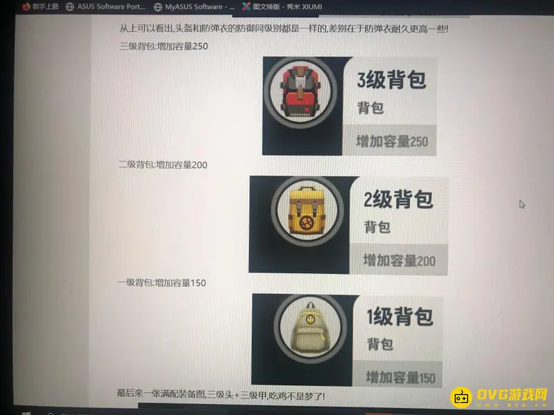 《香肠派对》护甲装备及三级背包详解