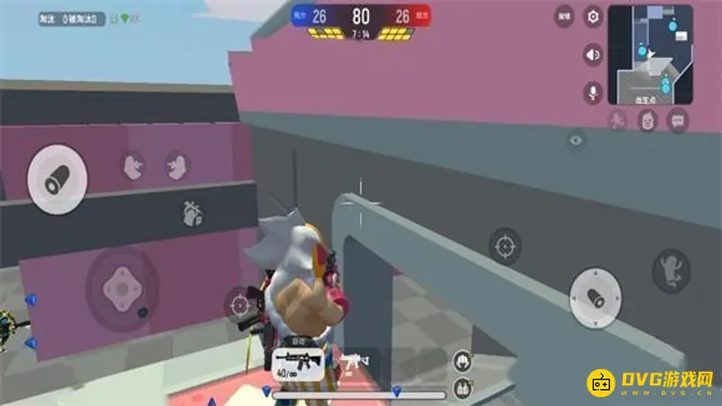《香肠派对》团队激斗风车街道上屋顶攻略