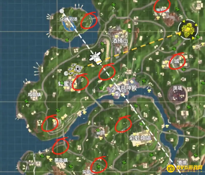 《香肠派对》特训岛滑板位置详解-主要刷新点介绍