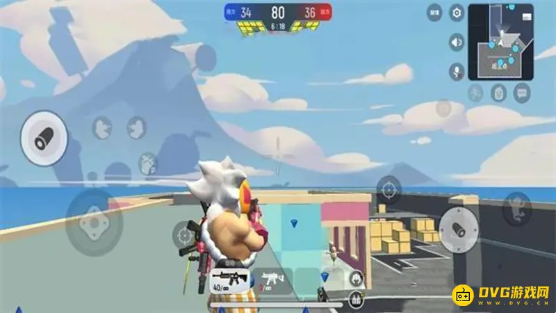 《香肠派对》团队激斗风车街道上屋顶攻略