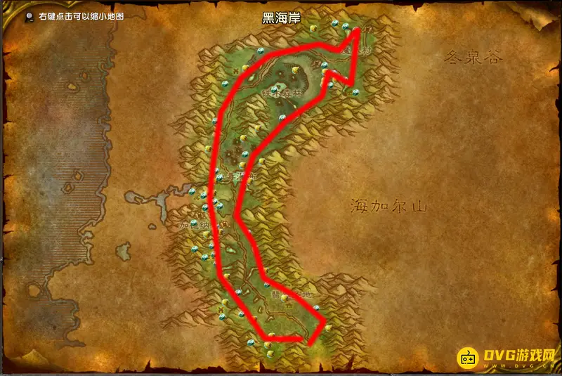 《魔兽世界》WLK采矿路线图