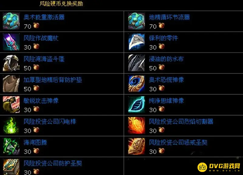 《魔兽世界》的风险硬币用途详解