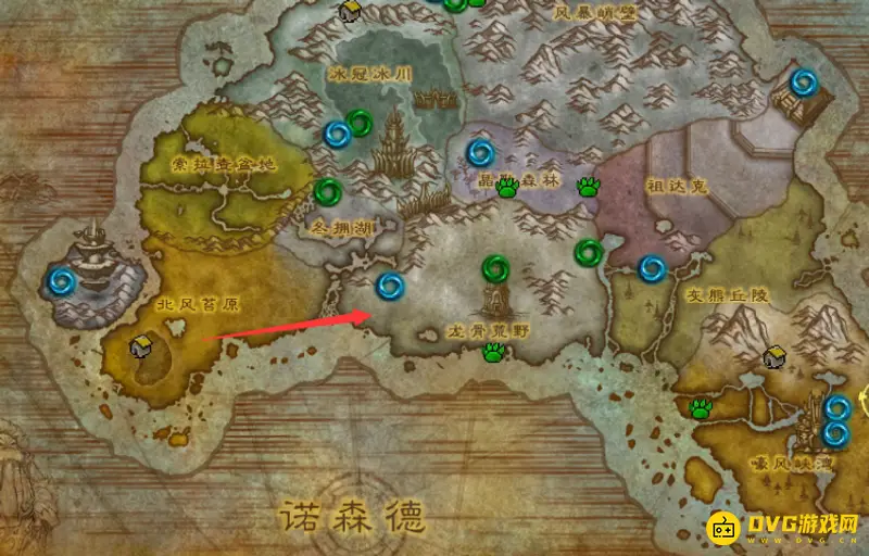 《魔兽世界》龙骨荒野怎么去