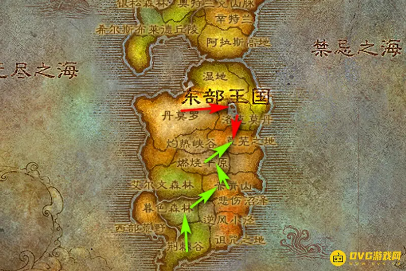 《魔兽世界》荒芜台地在哪-部落联盟前往路线指南