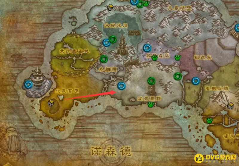 《魔兽世界》龙骨荒野怎么去