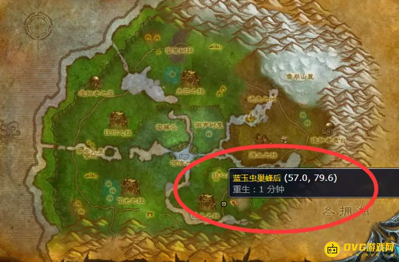 《魔兽世界》的猎人金色巨蜂宝宝捕捉位置