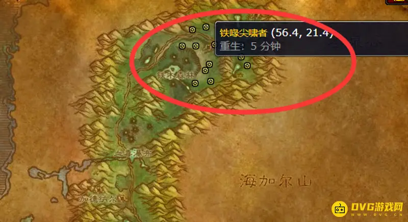 《魔兽世界》怀旧服60级猫头鹰位置