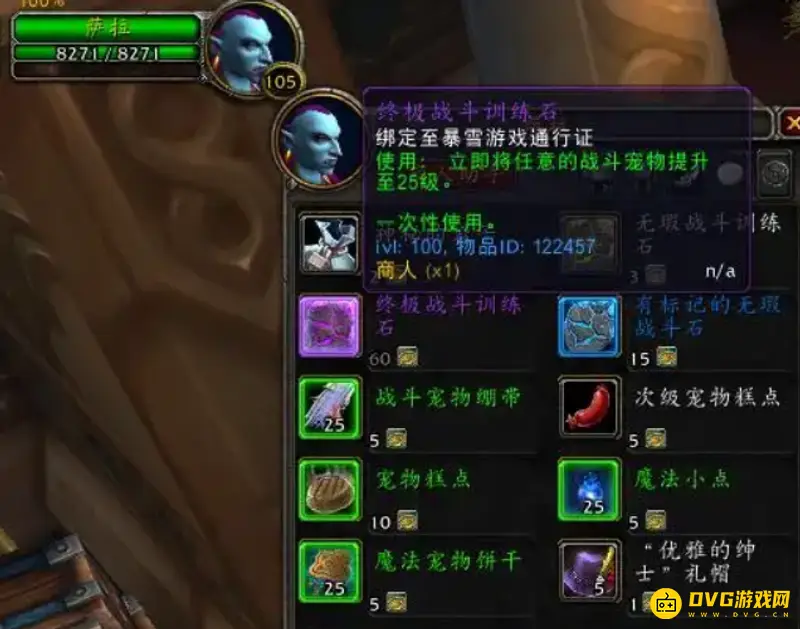 《魔兽世界》战斗训练石使用方法