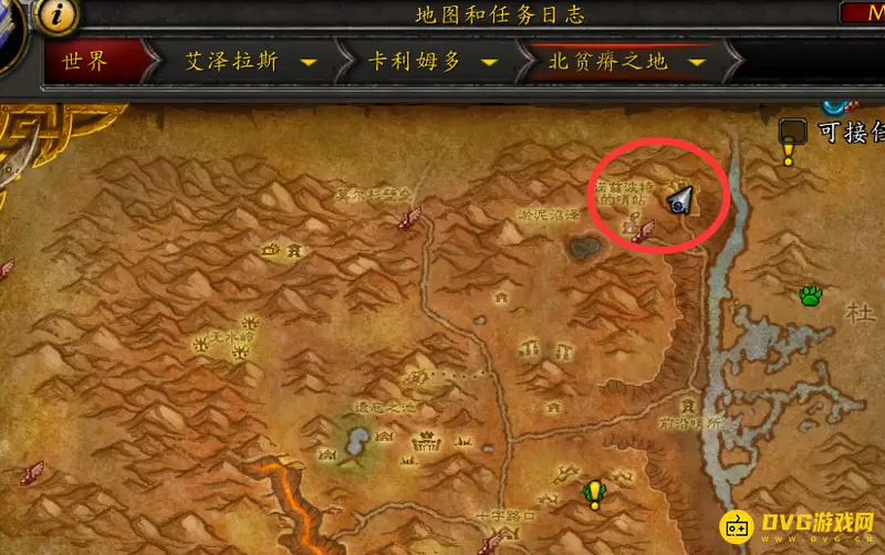 《魔兽世界》贫瘠之地石矿洞位置详解