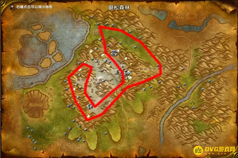 《魔兽世界》WLK采矿路线图