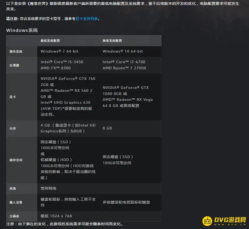 魔兽世界五开配置需求
