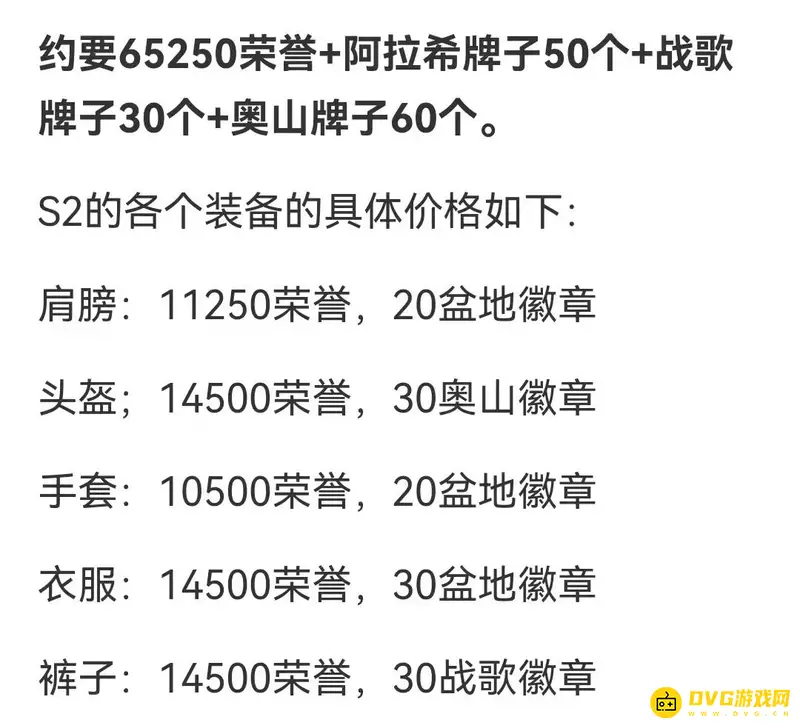 《魔兽世界》S2武器荣誉需求详解
