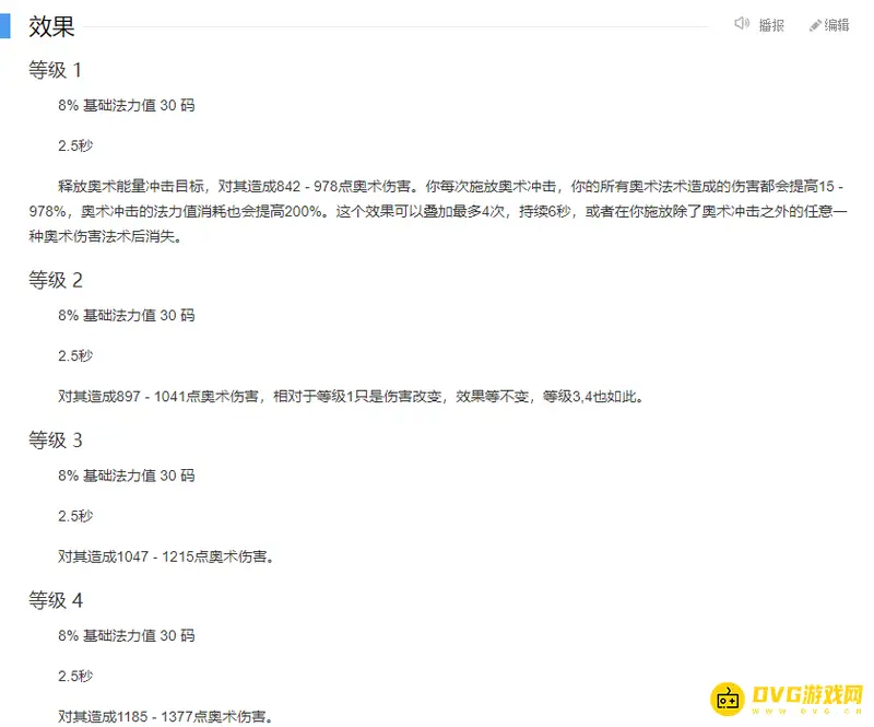 《魔兽世界》奥术冲击技能等级解析