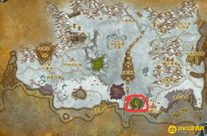 《魔兽世界》wlk翡翠巨龙圣地位置解析