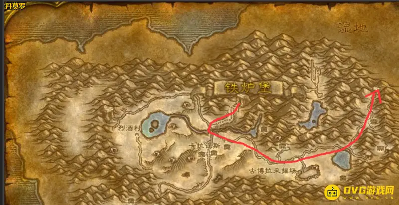 魔兽世界暴风城到湿地路线详解