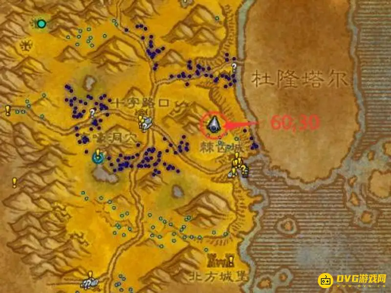 《魔兽世界》伊沙姆哈尔的牙齿枯树位置详解