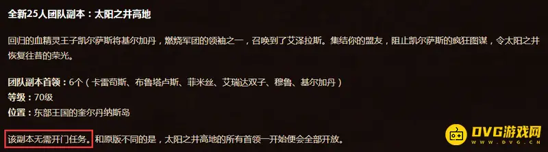 《魔兽世界》太阳井副本开门任务解析
