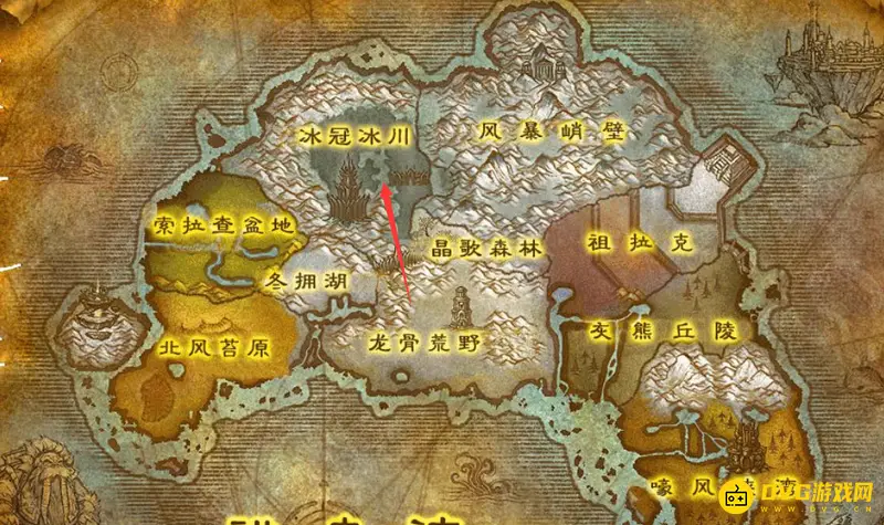 《魔兽世界》冰冠冰川魔眼位置详解
