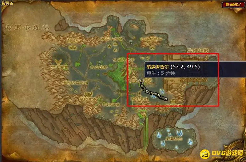 《魔兽世界》亵渎者鲁尔位置详解