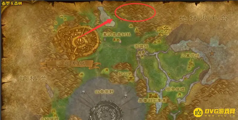 《魔兽世界》荆刺高地位置解析