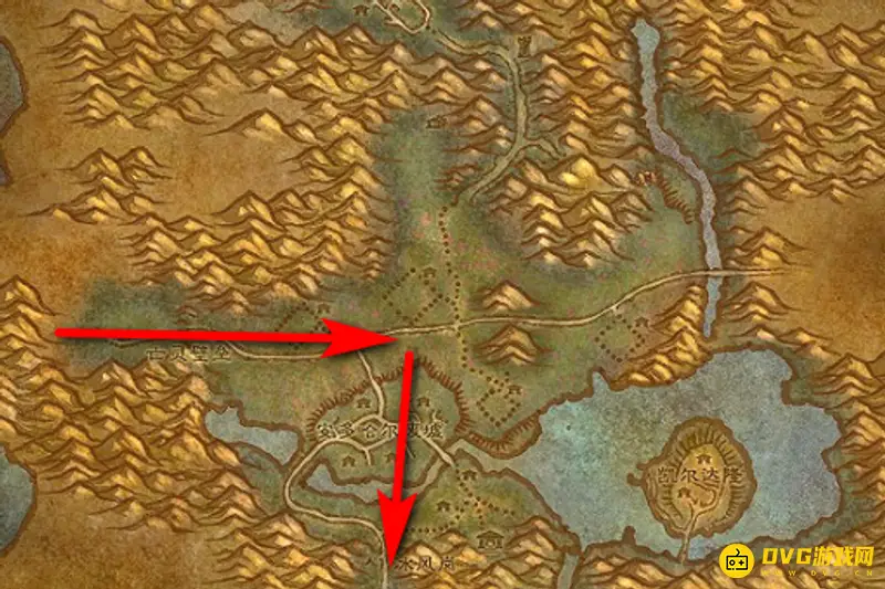 《魔兽世界》辛特兰去路图