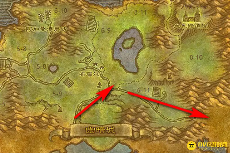 《魔兽世界》辛特兰去路图
