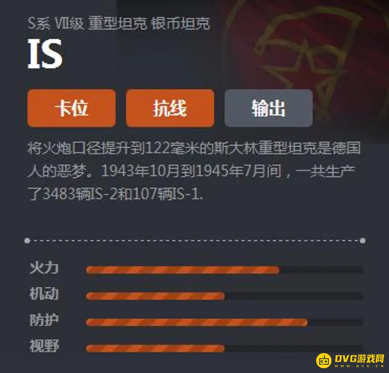 《坦克世界》IS-1重坦性能解析-近战卡位优势明显