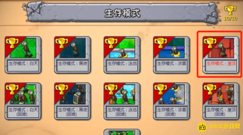 《植物大战僵尸》屋顶关卡介绍