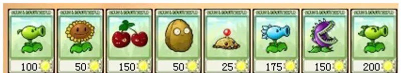 《植物大战僵尸》植物名称大全