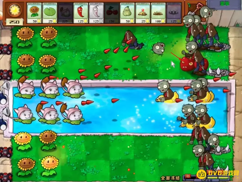 《植物大战僵尸》1全面冻结关卡通关攻略