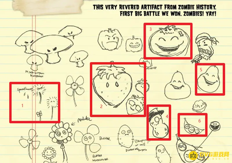 《植物大战僵尸》废稿僵尸与植物盘点