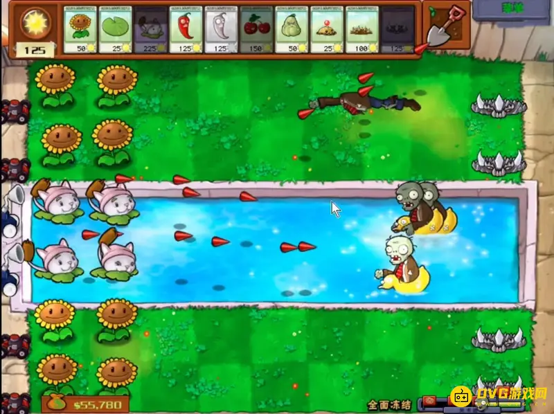 《植物大战僵尸》1全面冻结关卡通关攻略