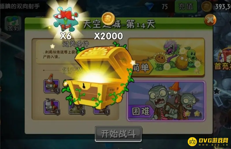 《植物大战僵尸》天空之城第14天通关攻略