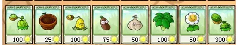 《植物大战僵尸》植物名称大全